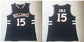 Bulldogs 15 J. Cole Navy Stitched Movie Basketball Jersey,baseball caps,new era cap wholesale,wholesale hats